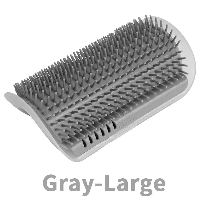 Cat groomer for cats with catnip - Gray-Large - toys