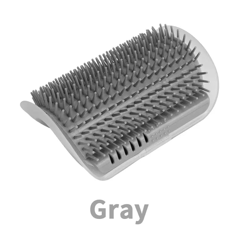 Cat groomer for cats with catnip - Gray - toys