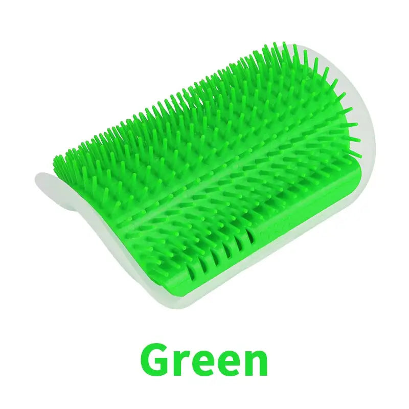 Cat groomer for cats with catnip - Green - toys