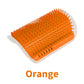 Cat groomer for cats with catnip - Orange - toys