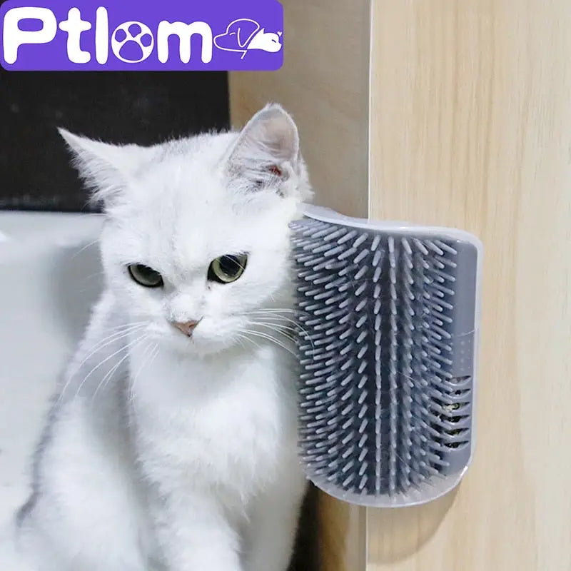 Cat groomer for cats with catnip - toys