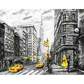 City in yellow and black - paintings drawings by numbers -