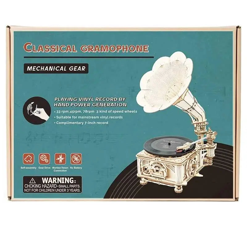 Classic Gramophone with Music - Manual Version - toys