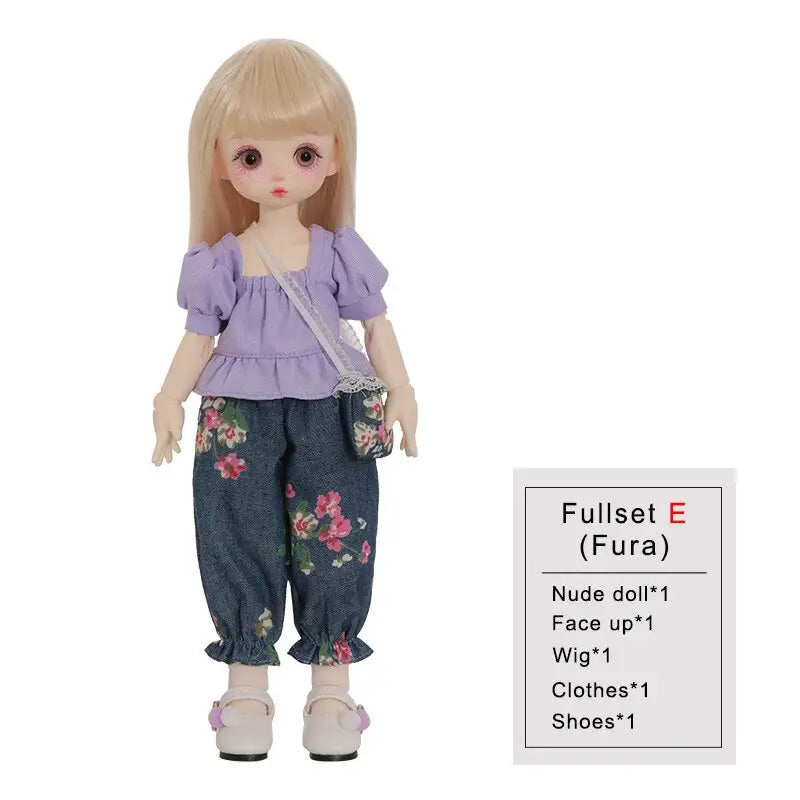 Collectible BJD doll Nieve or Fura 1/6 - Fullset E - toys