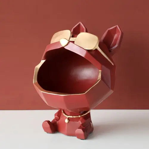 Cool Dog Storage Ornament - Red - toys