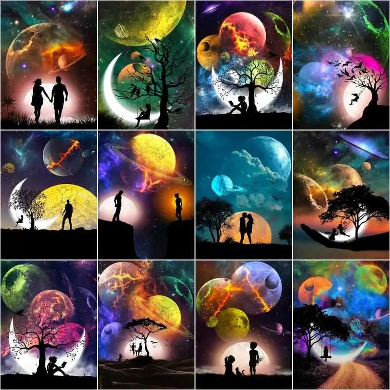 Cosmic love - paintings drawing by numbers - toys