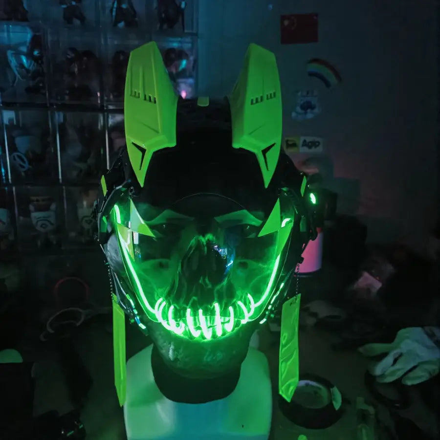 Cosplay CyberPunk Mask Green Goblin - toys