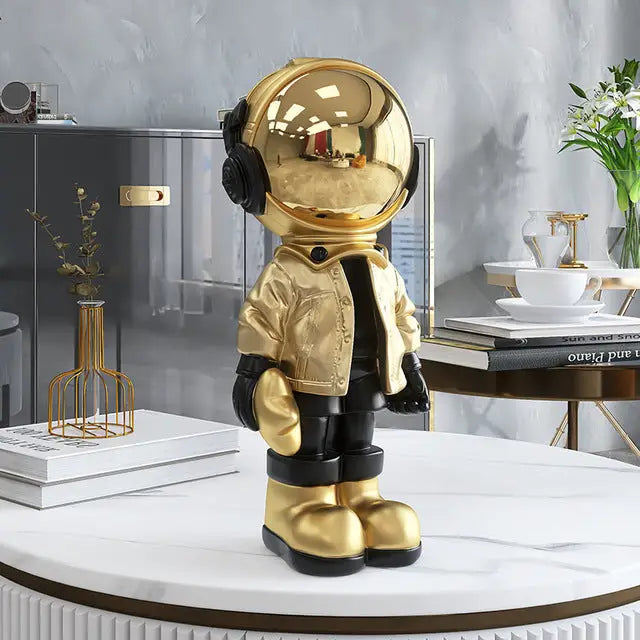 Creative astronaut figurine - Gold - toys
