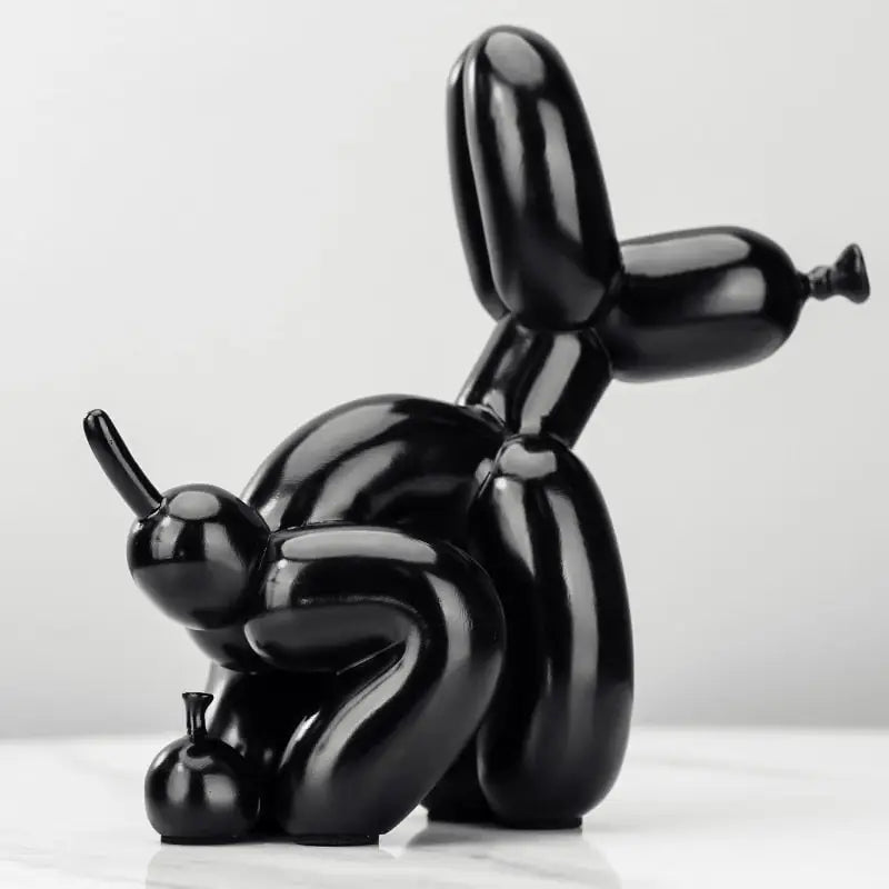 Creative Balloon Dog Figurines - black-22cm - toys
