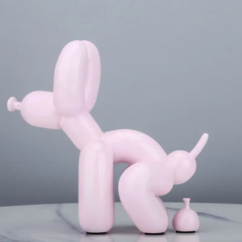 Creative Balloon Dog Figurines - Light pink-22cm - toys