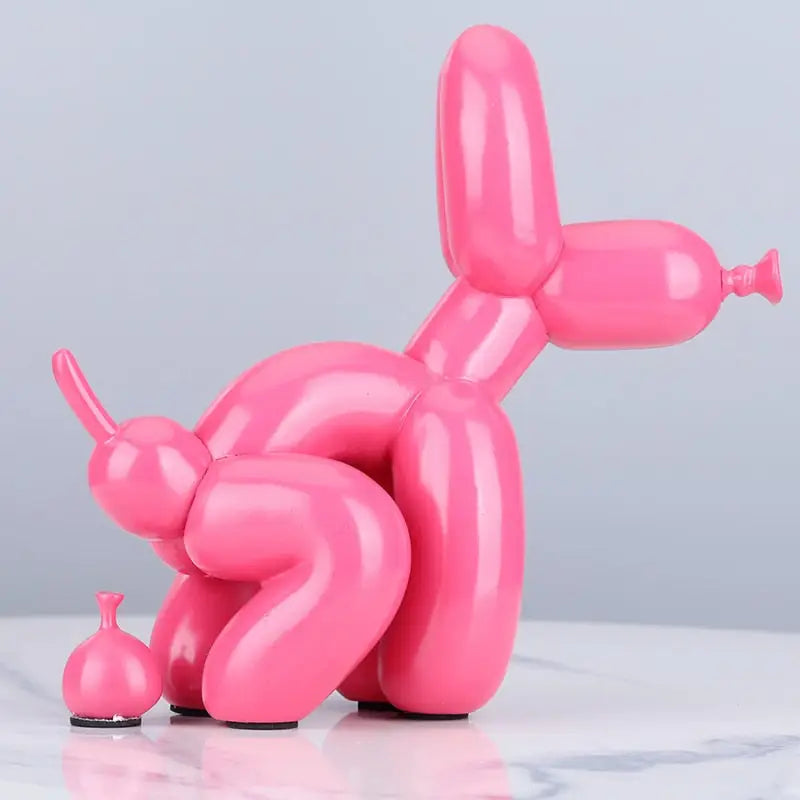 Creative Balloon Dog Figurines - Pink-22cm - toys