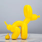 Creative Balloon Dog Figurines - yellow-22cm - toys