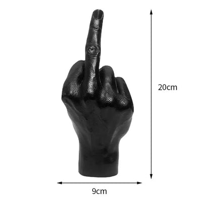 Creative Middle Finger Sculpture - Black - toys