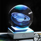 Crystal Solar System - 8 cm / Saturn withsliverLED - toys