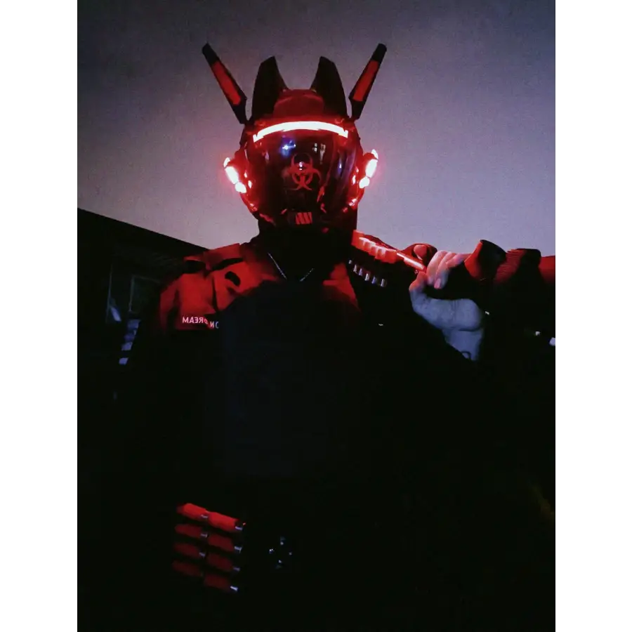 Cyberpunk Cosplay Mask Biochemical Soldier - toys