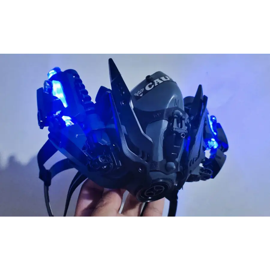 Cyberpunk Cosplay Mask - Blue - toys