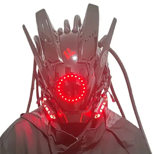 Cyberpunk Mask Cosplay With Led Light - toys