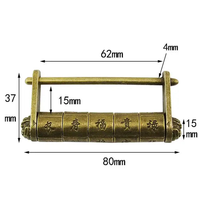Da Vinci Cylinder Lock - 5Letter code - Toys & Games