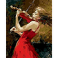 Dancing girl - paintings drawings by numbers - 639 / 40x50cm