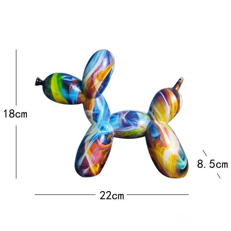Dog figurines from balloons in graffiti style - C - toys