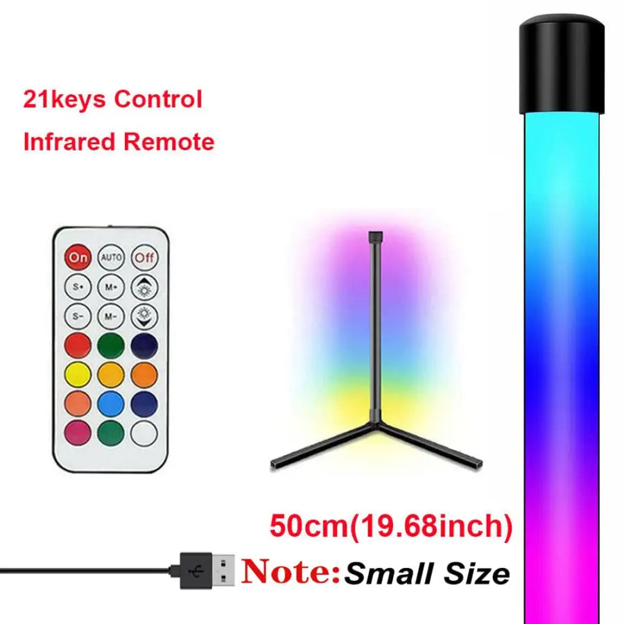 Dreamcolor RGB Corner Floor Lamp with Remote - 50CM-Remote