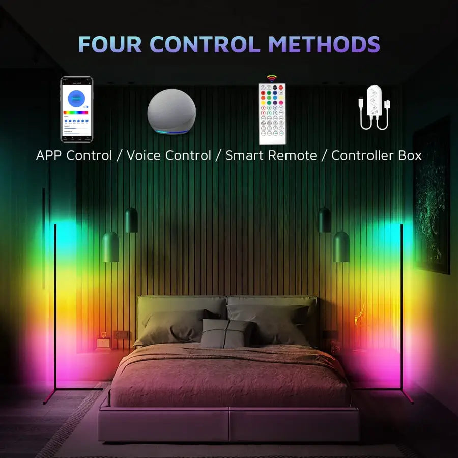 Dreamcolor RGB Corner Floor Lamp with Remote - toys