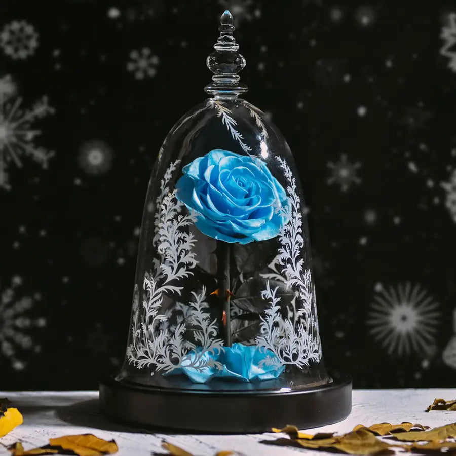 Eternal magic flowers - Light Blue Real Rose - Toys & Games