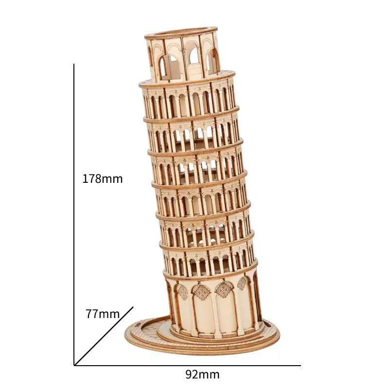 Famous memorable places of the world - TG304 Leaning Tower -