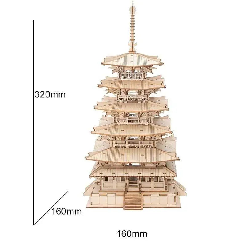 Famous memorable places of the world - TGN02 Pagoda - toys