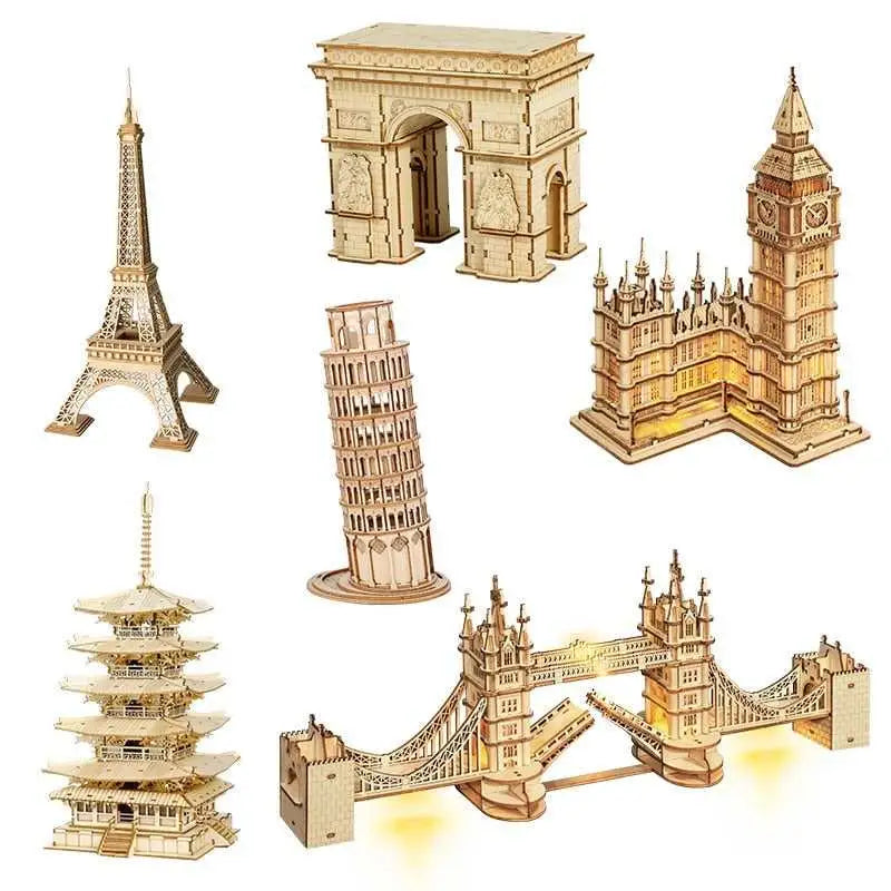 Famous memorable places of the world - toys