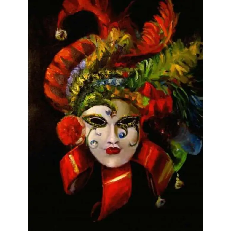 Fascinating mask - paintings by numbers - 9914795 / 40x50cm