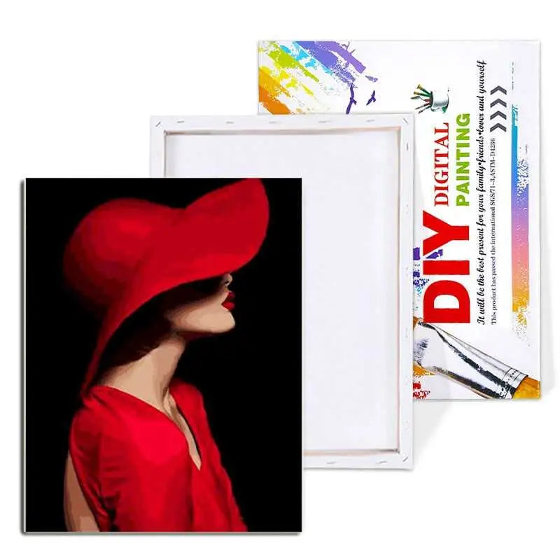 Fashionable girl - paintings drawing by numbers - toys