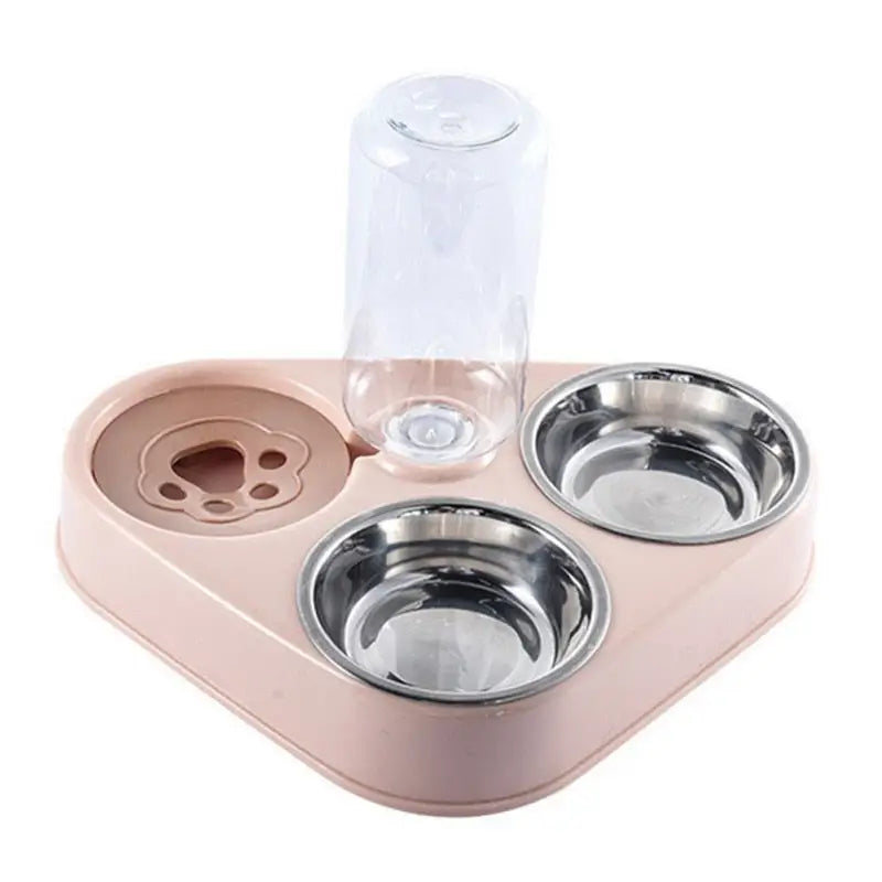 Feeding bowls with bottle - 3 in 1 Pink - toys