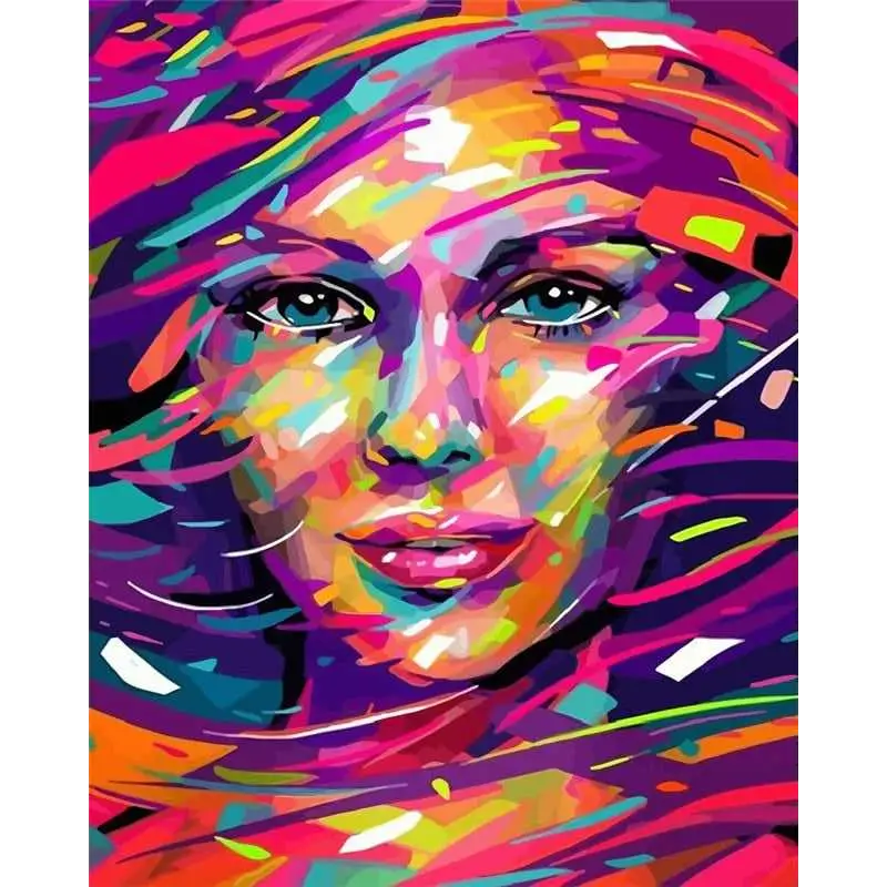 Female beauty - paintings drawing by numbers - 5910 /