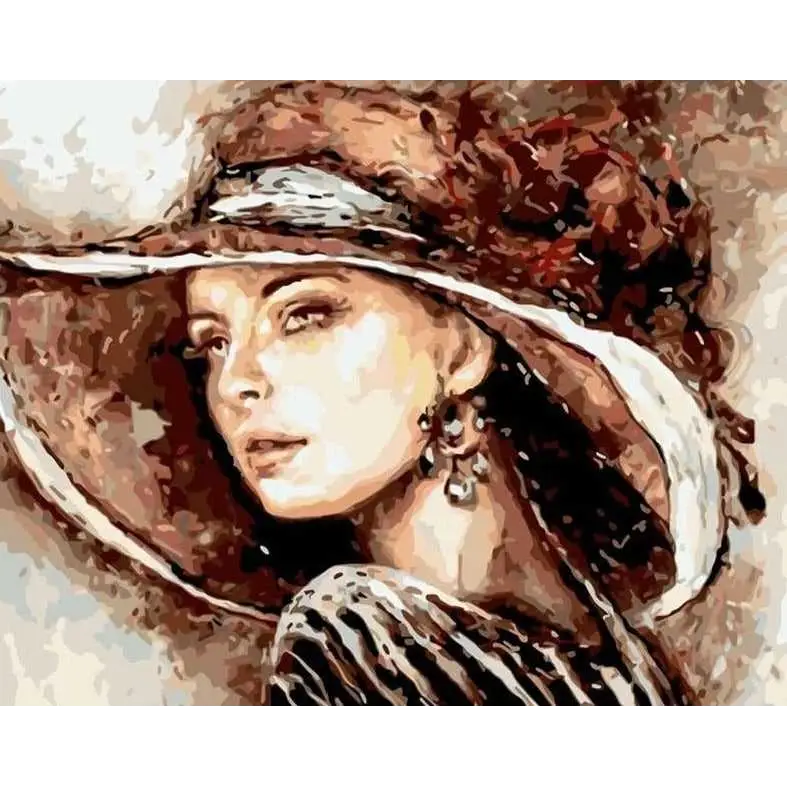 Female portraits - paintings drawing by numbers - 992350 /