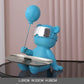 Figurine of a bear with tray - Blue sit - toys