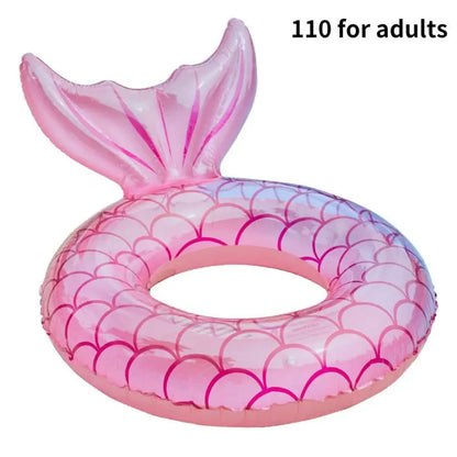Floating Inflatable Circle Mermaid - 110 pink - toys