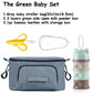Foldable bag for mom and dad - Green baby set - toys