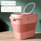 Foldable pet food storage bucket - Pink - toys