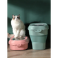 Foldable pet food storage bucket - toys