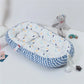 Folding baby nest portable - Ripple Moon Blue BW / 50X80 -