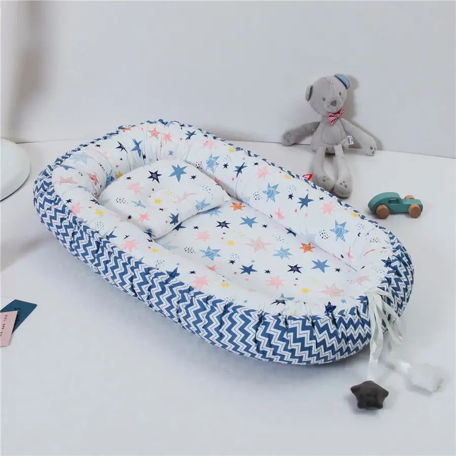 Folding baby nest portable - Ripple Star BW / 50X80 - toys