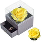 Forever Rose in Jewelry Box - Yellow Silk - toys