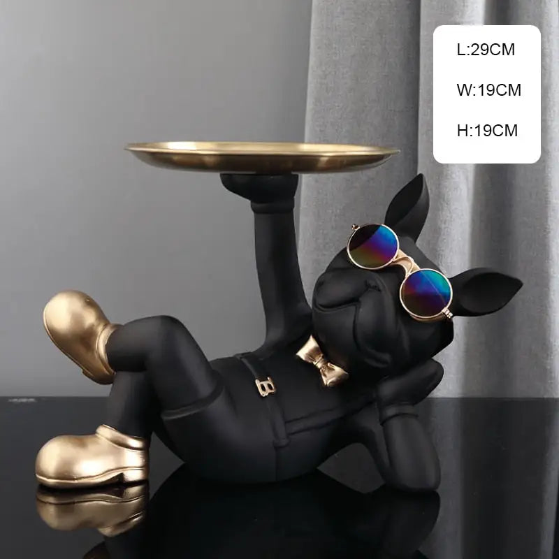 Freestyle Bulldog Sculpture - black 3 - toys