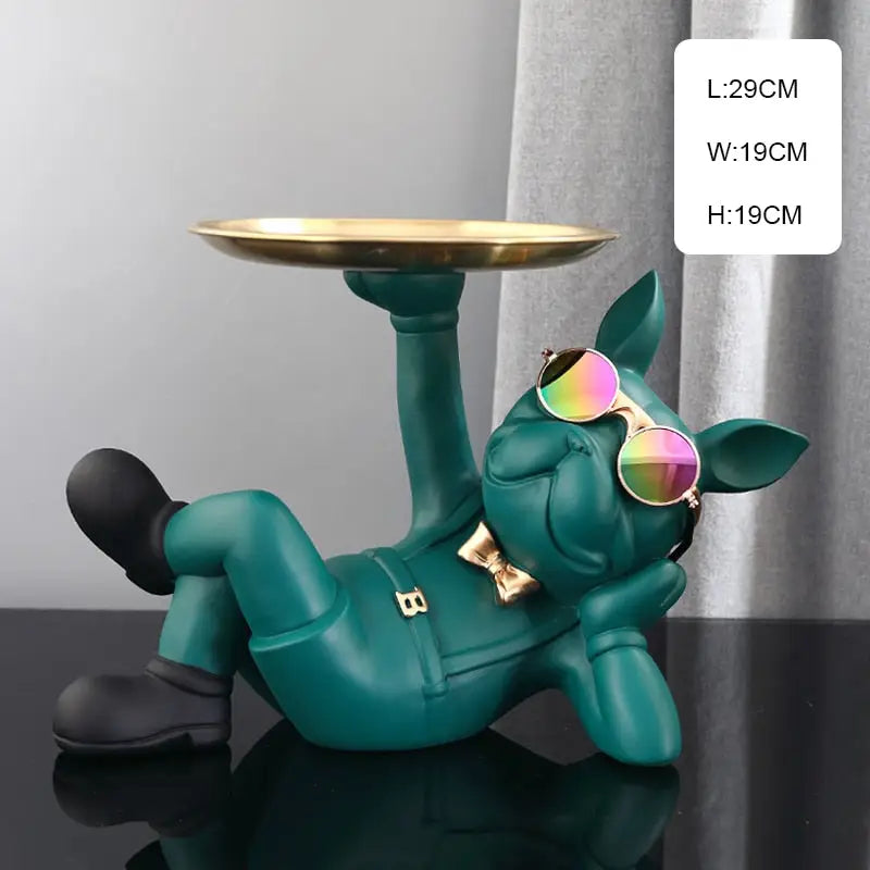 Freestyle Bulldog Sculpture - green 3 - toys
