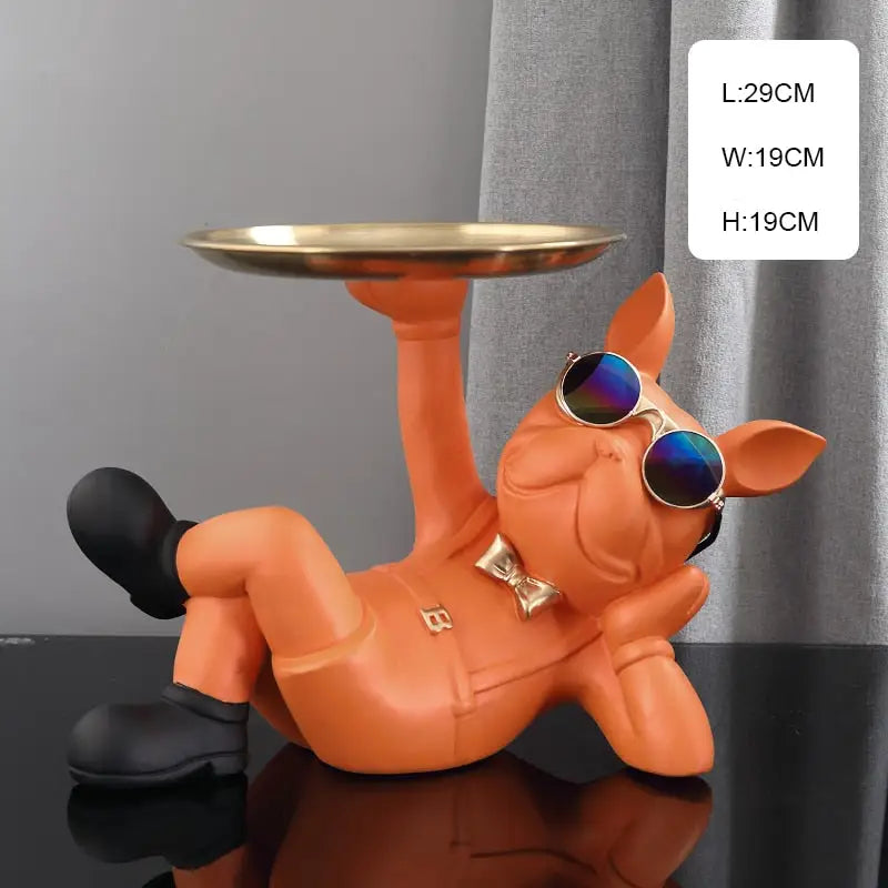 Freestyle Bulldog Sculpture - orange 3 - toys