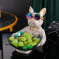 French gentleman bulldog with a bowl - 5 - toys