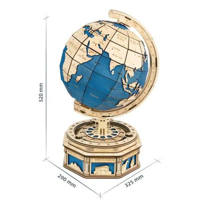 Globe earth ocean map ball - 3D wooden puzzle - ST002 The -