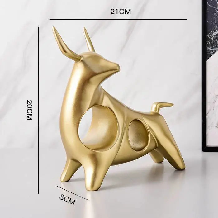 Golden Horn Taurus Figurine - DN-8 - toys