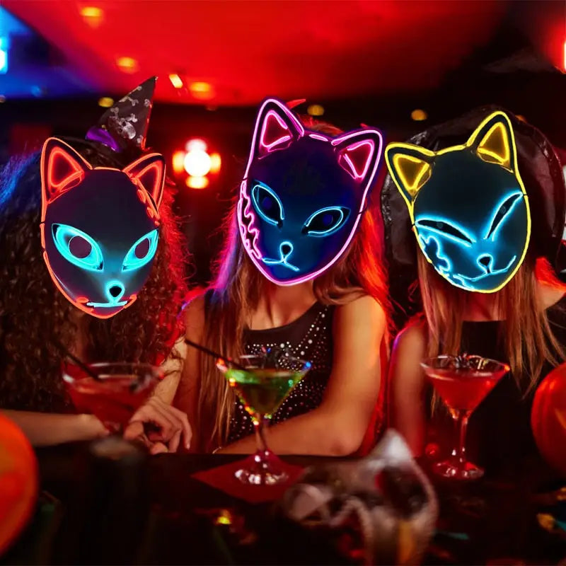 Halloween LED Mask Glowing Cat - toys
